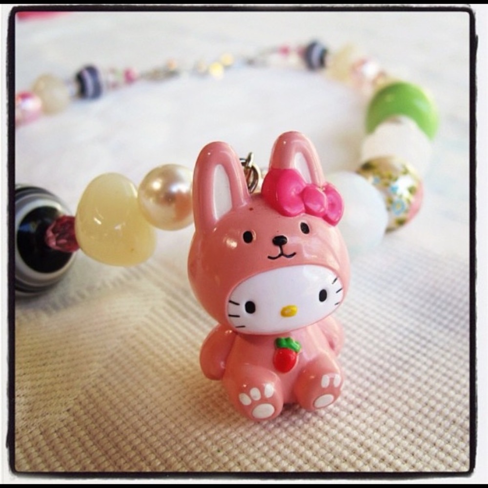 TARINA TARANTINO for Hello Kitty Vintage NWT Coveted Bunny Mascot Necklace 💖 - Picture 10 of 11